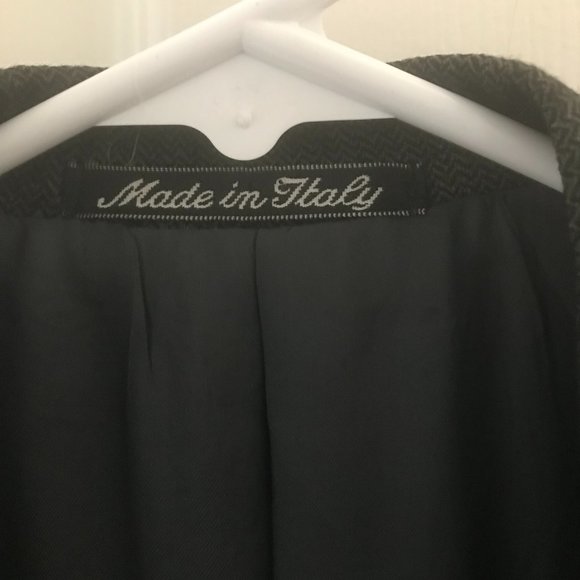 Giorgio Armani Le Collezioni Men's Wool Blazer Olive Green/Gray Size 38R - Picture 5 of 7